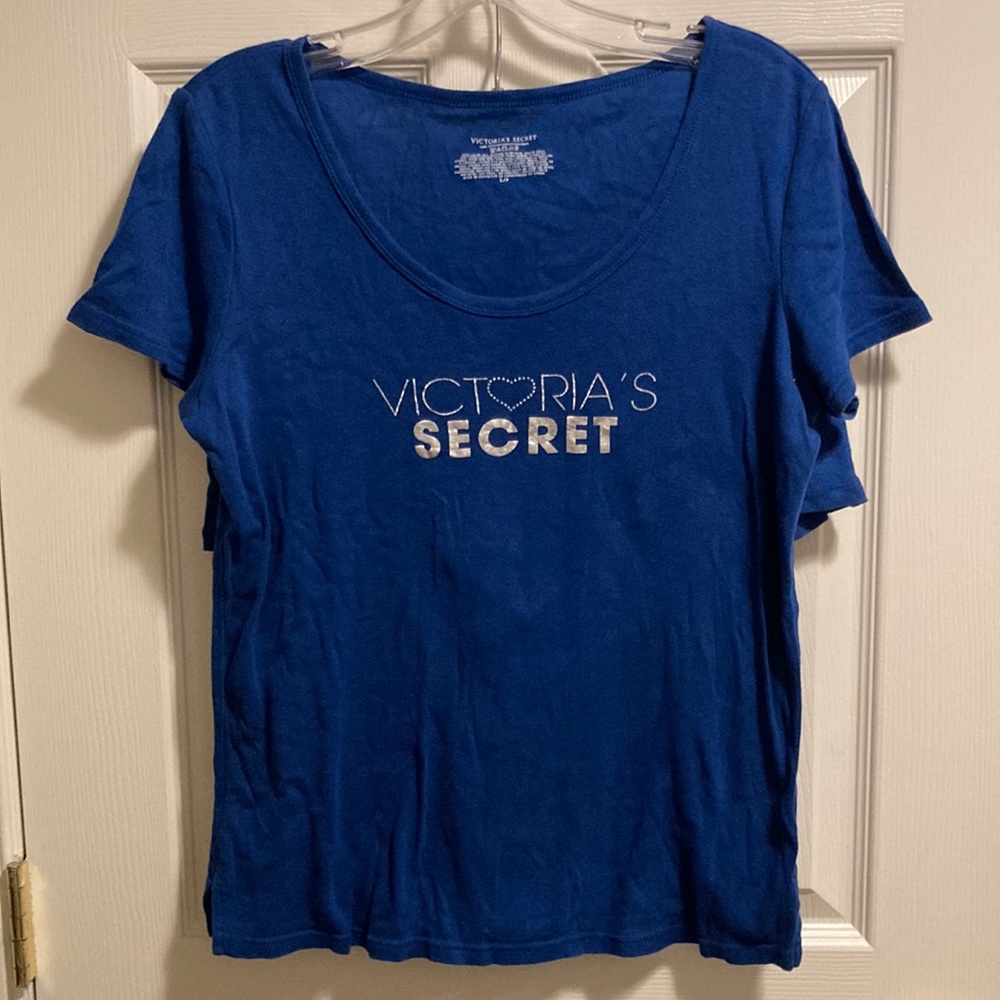 Victoria’s Secret Women’s Blue Short-sleeve Sleep Set (size S)